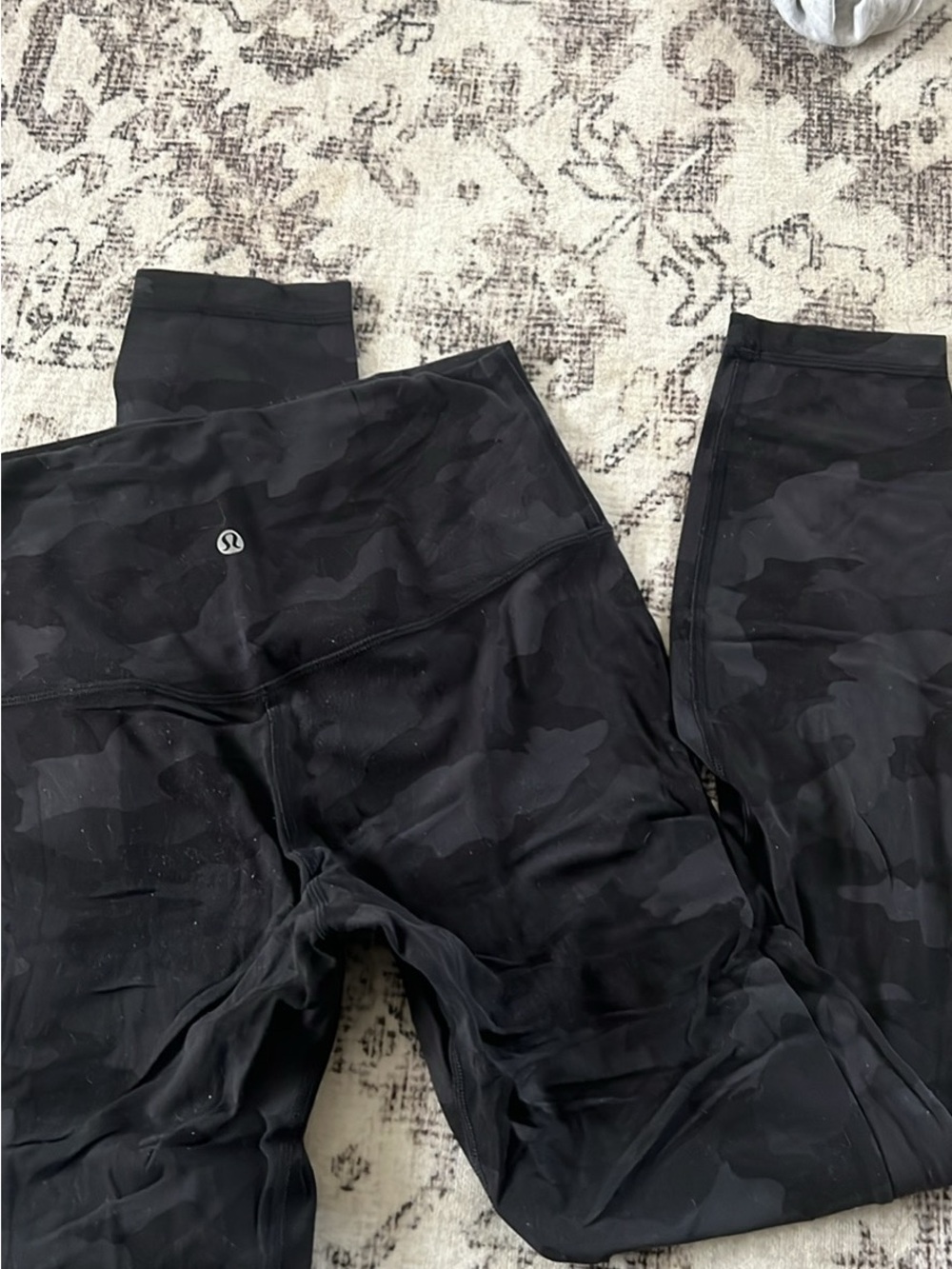 lululemon athletica Black Camo Leggings
